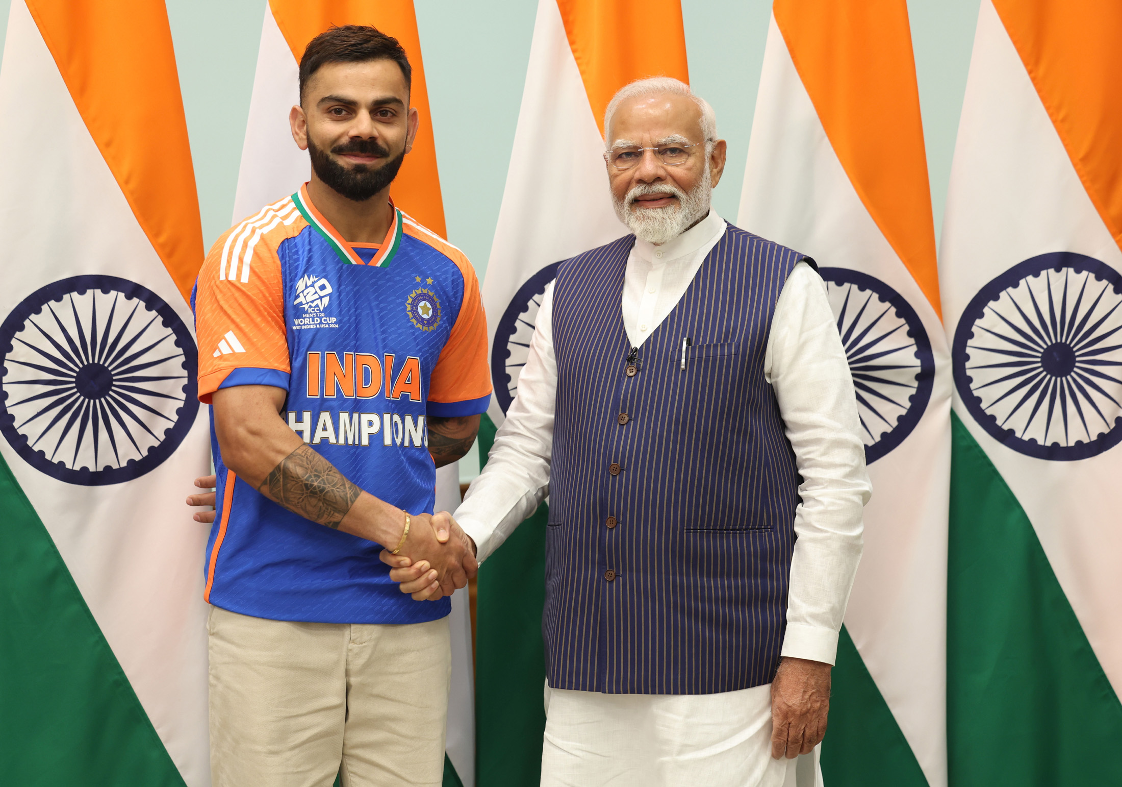 Kohli with Prime Minister 