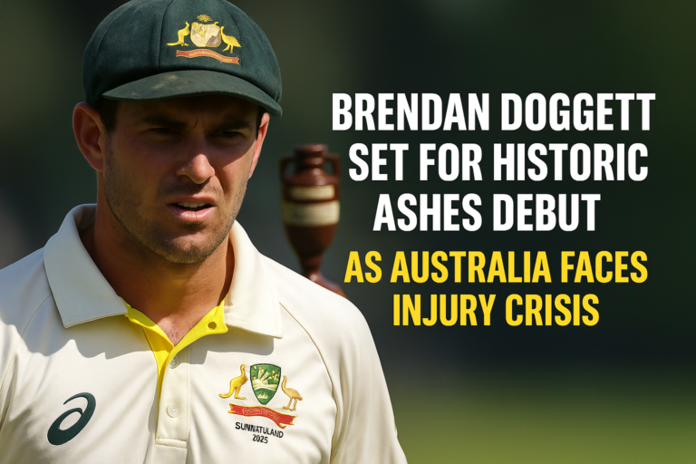 Brendan Doggett Set for Historic Ashes Debut