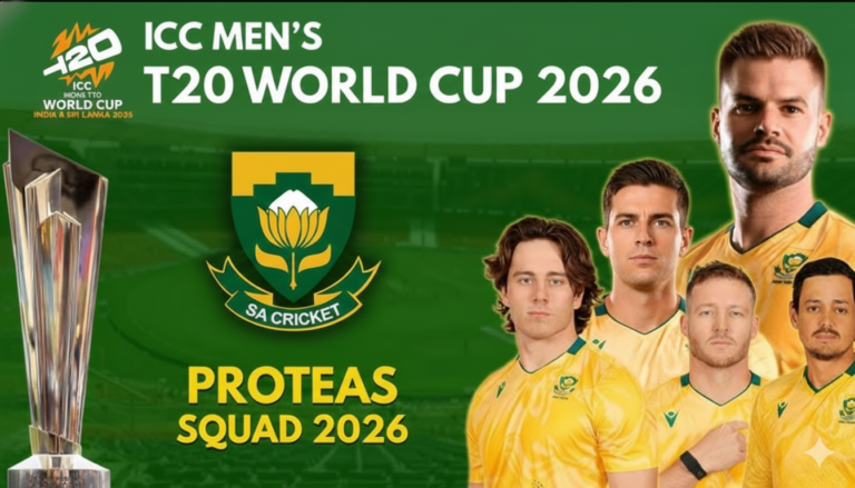 South Africa Announce Squad for T20 World Cup 2026