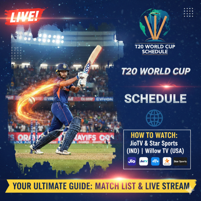 ICC Men's T20 World Cup 2026 schedule