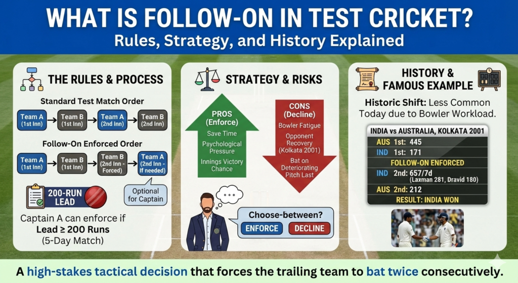 What Is Follow-On in Test Cricket
