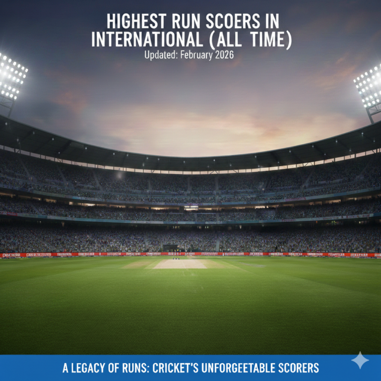 Highest Run Scorers in International Cricket