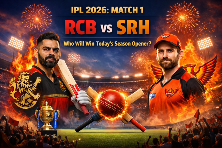 IPL 2026 Match 1, RCB vs SRH Match Prediction