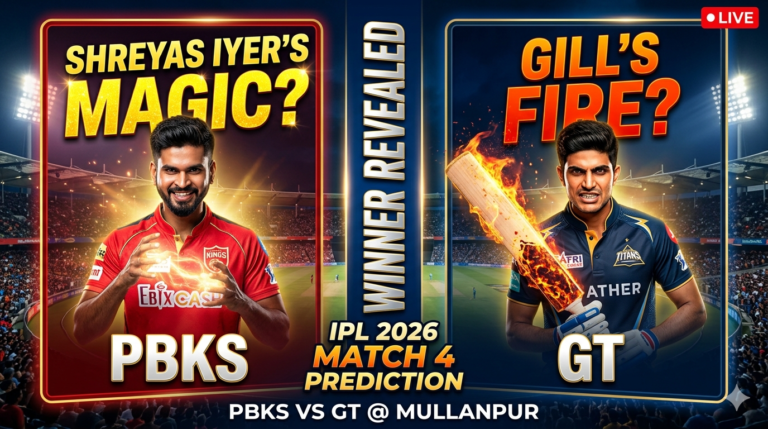 PBKS vs GT Match Winner Prediction